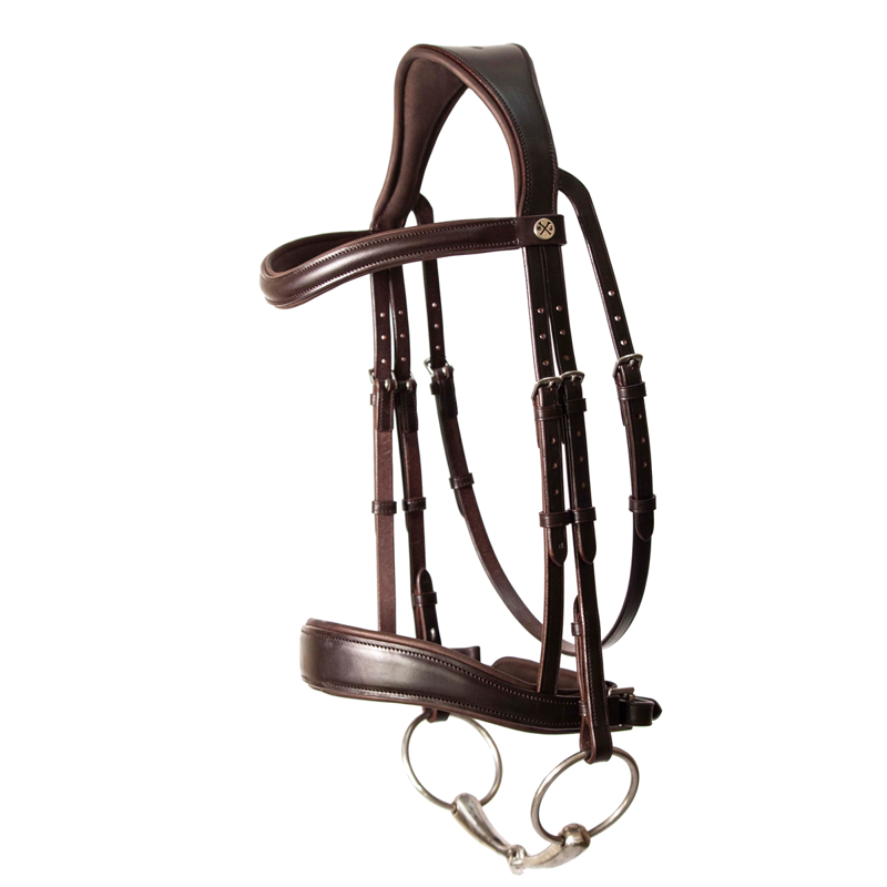 Henry James Dressage Bridle - Havana Brown-1